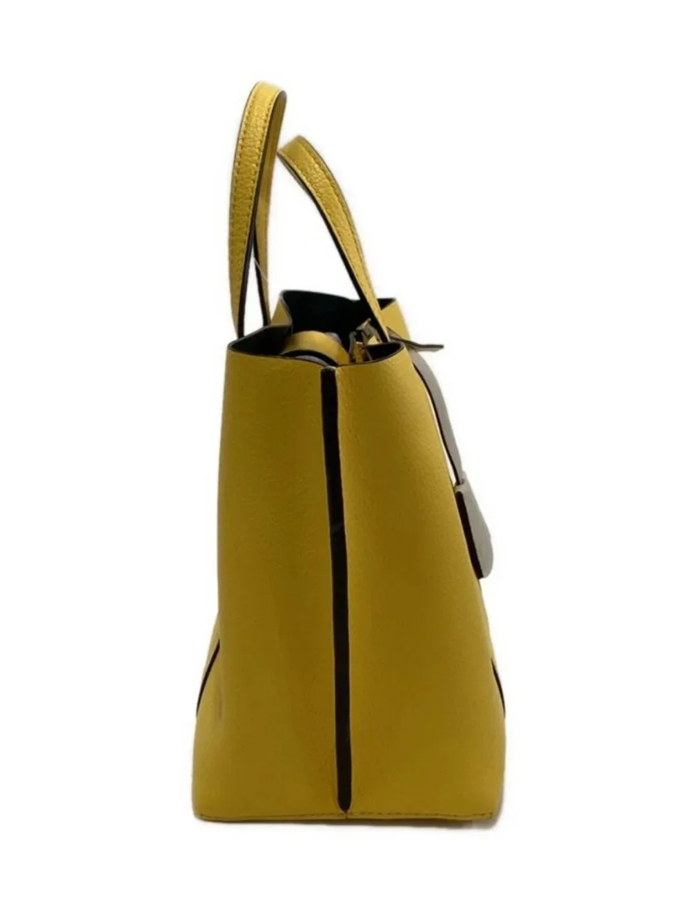 TORY BURCH Yellow Leather Handbag
